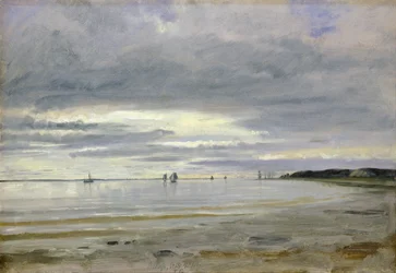 Het Strand bij Blankenese, 8 oktober 1842